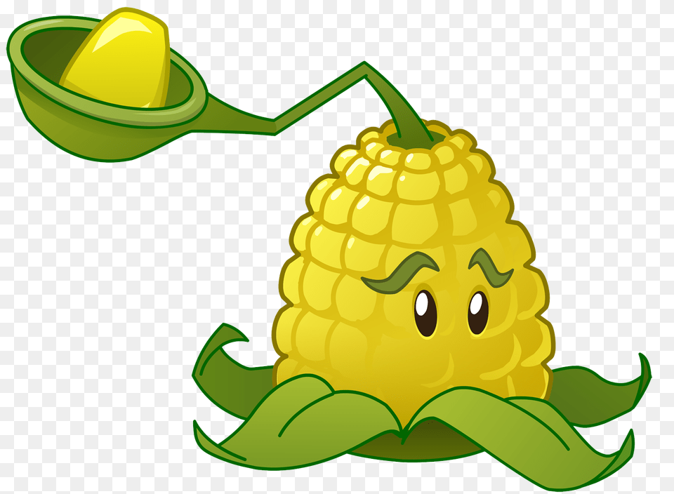 Plants Vs Zombies Clipart Basic, Corn, Food, Grain, Plant Free Png
