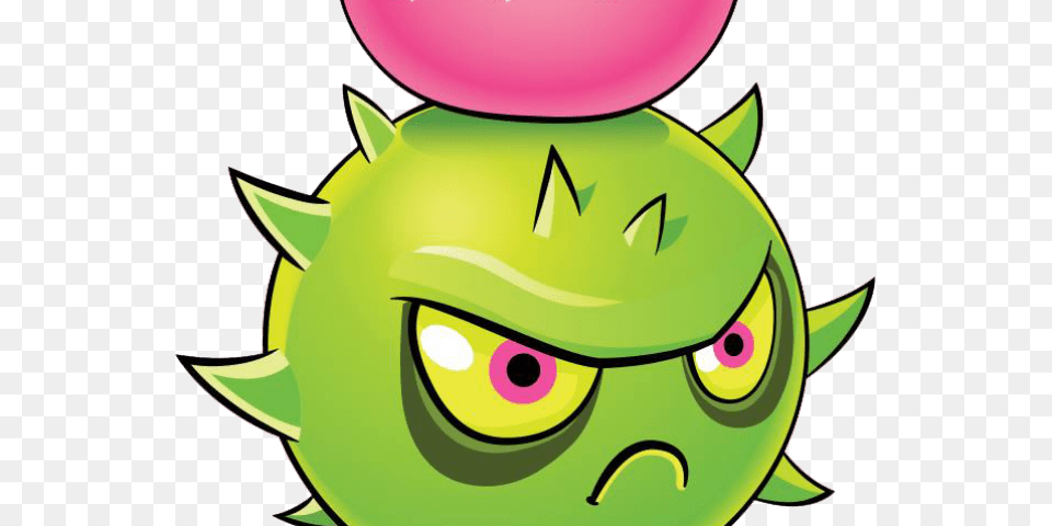 Plants Vs Zombies Clipart Pea Pod Homing Thistle Pvz, Green, Purple, Animal, Fish Free Png Download