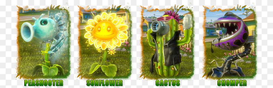 Plants Vs Zombies Garden Warfare Peashooter Abilities, Art, Collage, Outdoors, Person Free Png