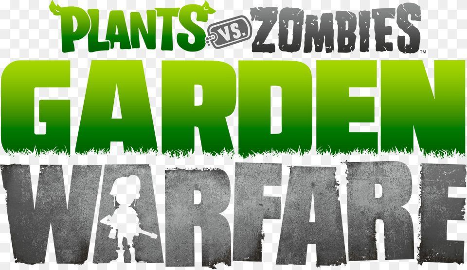 Plants Vs Zombies Garden Warfare Title, Green, Person, Text Png