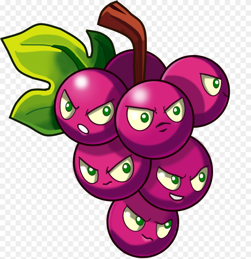 Plants Vs Zombies Grapes, Food, Fruit, Plant, Produce Png Image