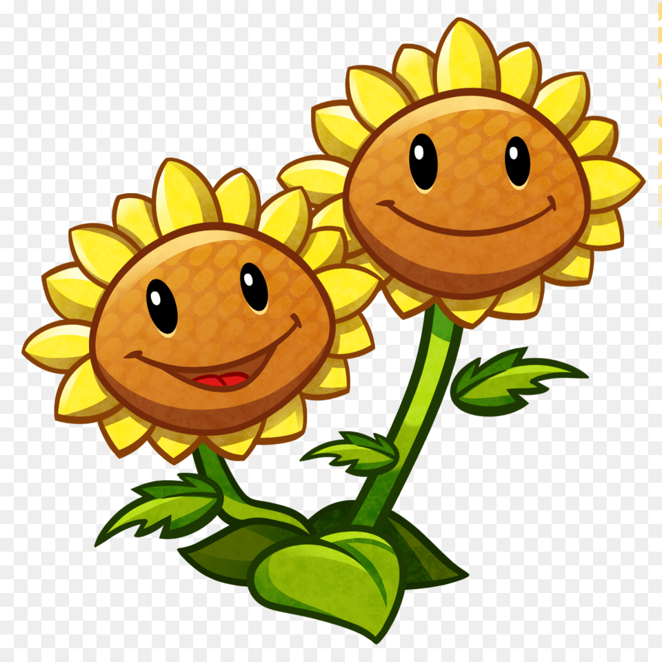 Plants Vs Zombies On Twitter Because Two Heads Are Better Than, Daisy, Flower, Plant, Sunflower Png Image