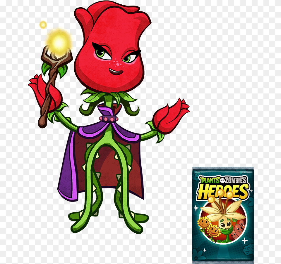 Plants Vs Zombies Rose Cartoons Plantas Vs Zumbis Heris, Book, Comics, Publication, Baby Free Transparent Png