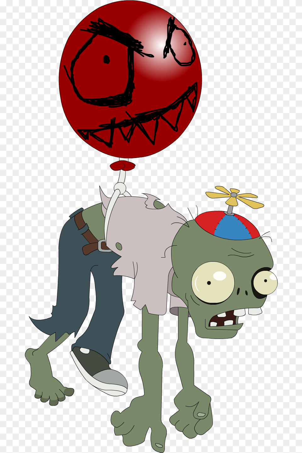 Plants Vs Zombies Zombie Plant Vs Zombie Balloon Zombies, Book, Comics, Publication, Person Png Image