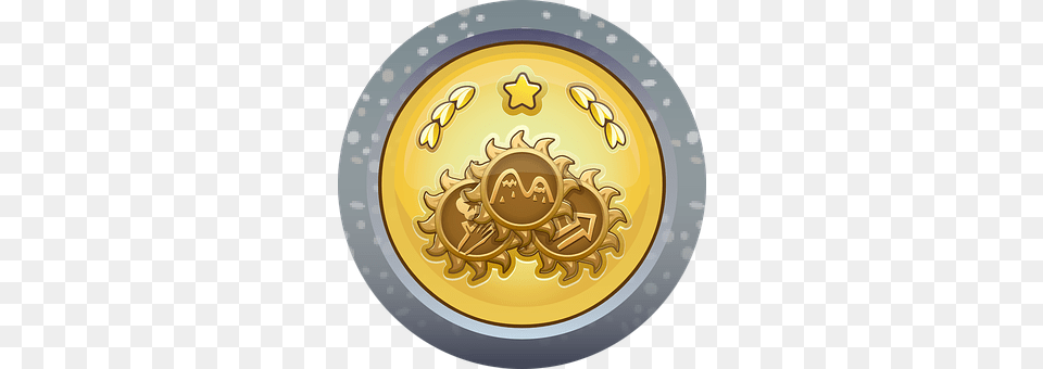 Plaque Gold, Plate, Coin, Money Png