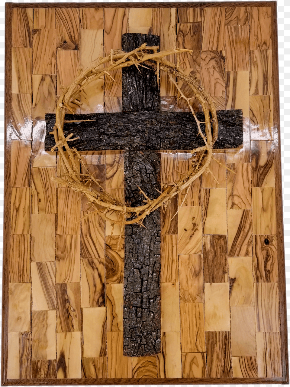 Plaque Of The Cross With Crown Thorns Size 14 X 93 Crucifix, Baby, Person, Face, Head Free Png