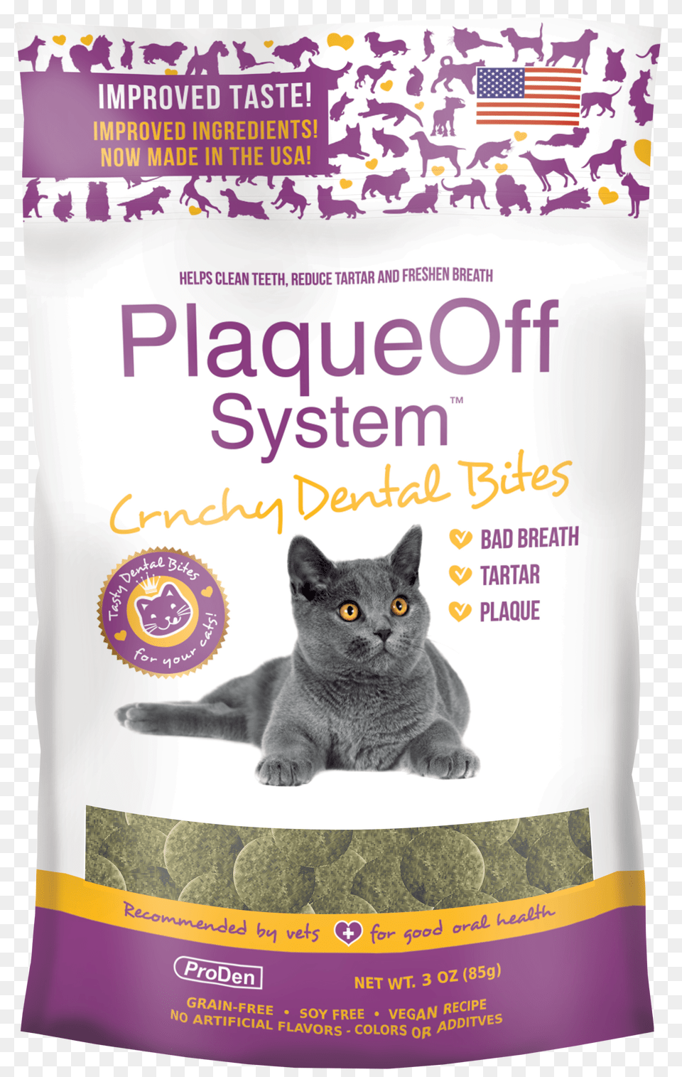 Plaqueoff Dental Bites, Advertisement, Poster, Animal, Cat Free Transparent Png