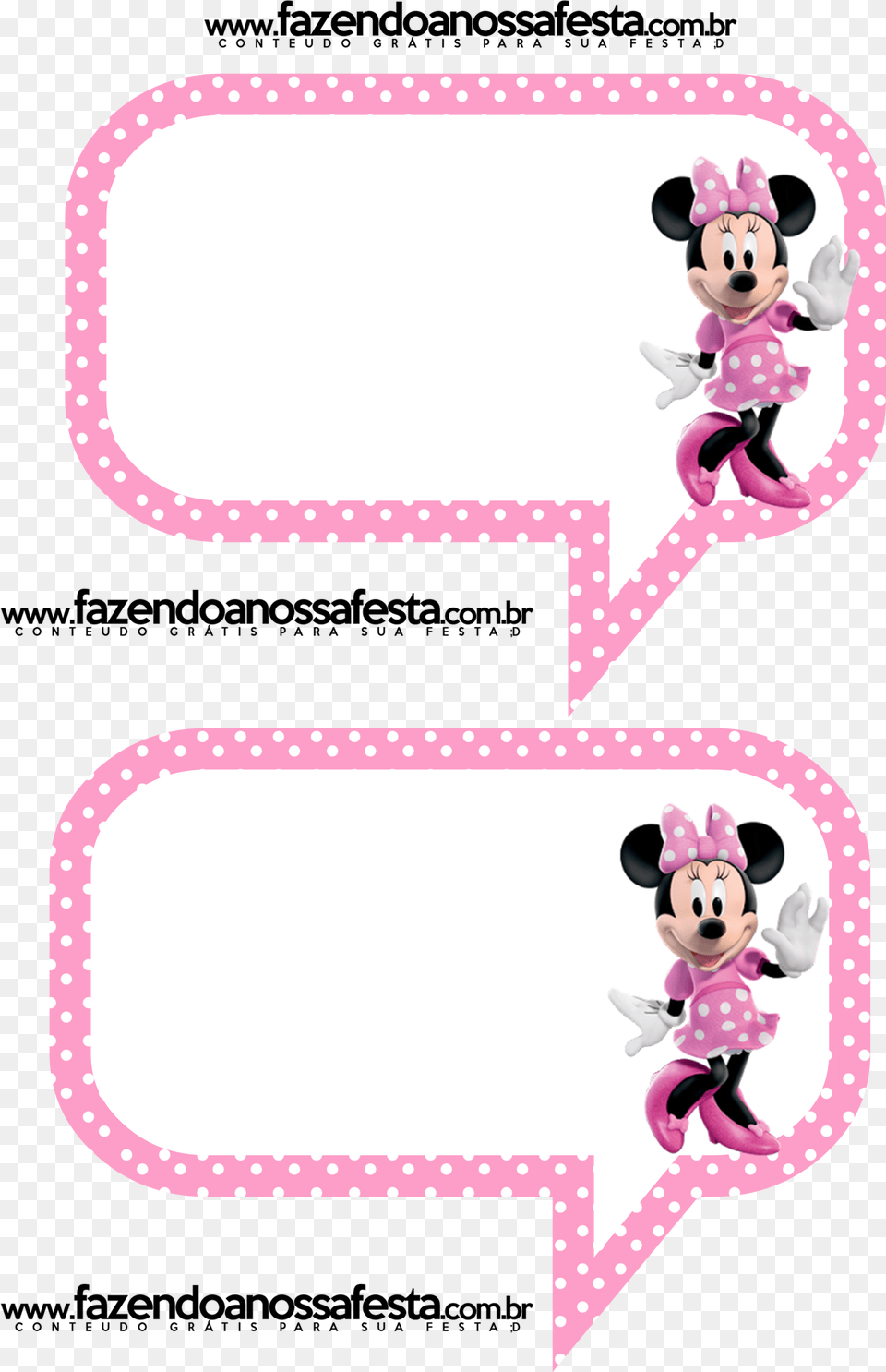 Plaquinha De Festa Minnie Rosa, Sticker, Baby, Person Free Transparent Png