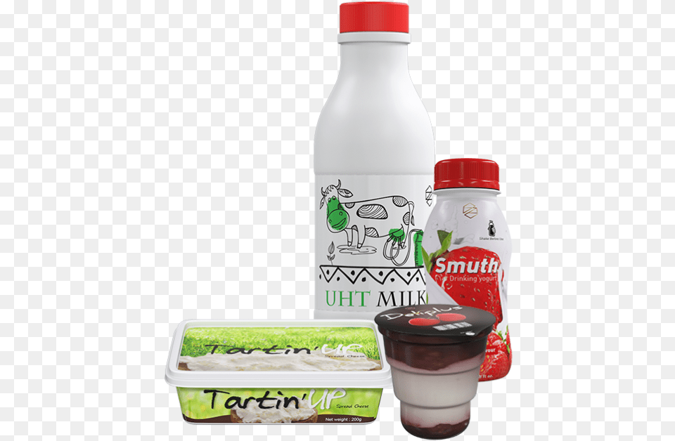 Plastic Bottle, Dairy, Dessert, Food, Yogurt Free Png Download