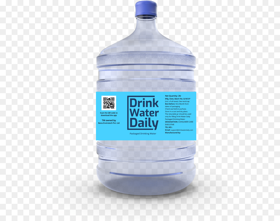 Plastic Bottle, Water Bottle, Beverage, Mineral Water, Qr Code Free Transparent Png