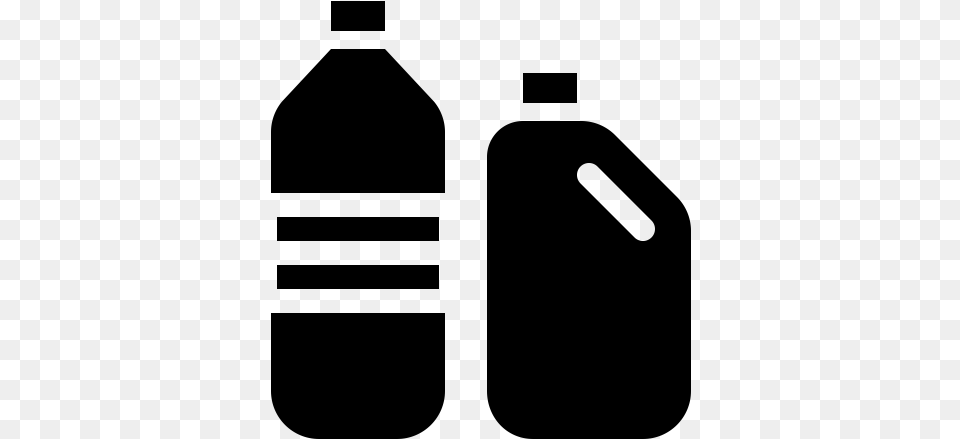 Plastic Bottle Icon, Gray Png