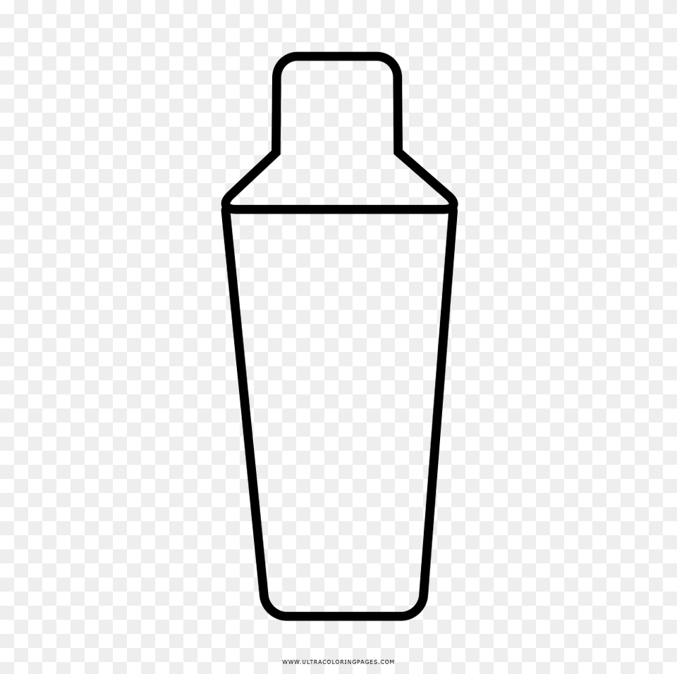 Plastic Bottles Clipart Colouring, Gray Free Png