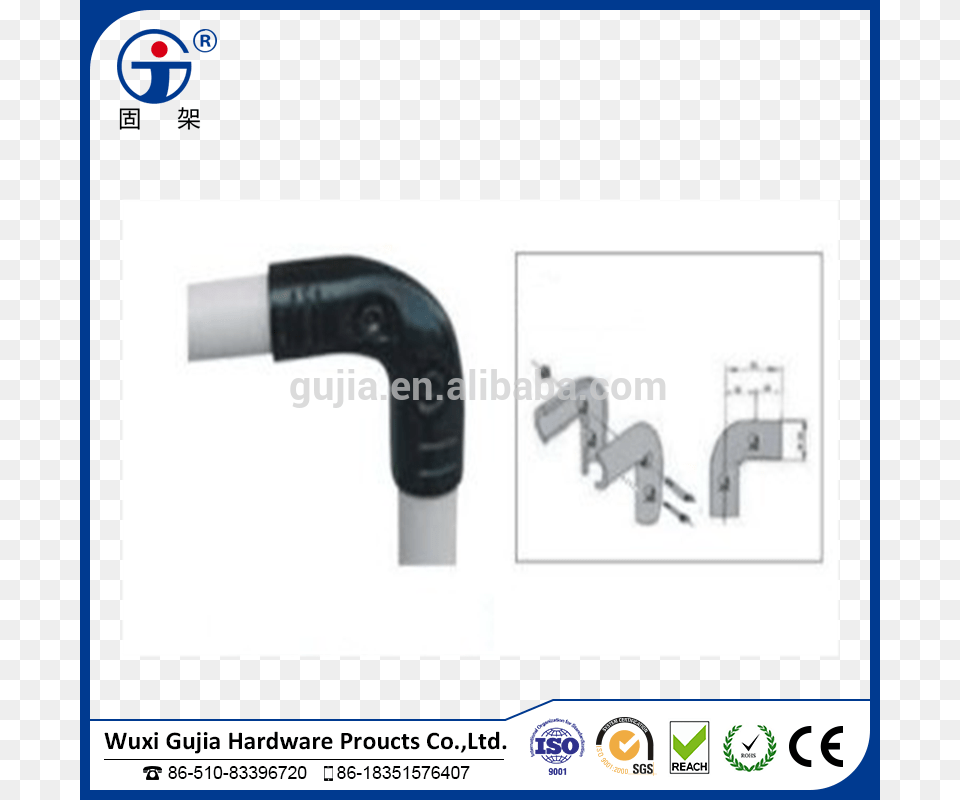 Plastic Coated Pipetube Metal Jointclamppipe Fitting Bancadas Lean, Sink, Sink Faucet, Appliance, Blow Dryer Free Png