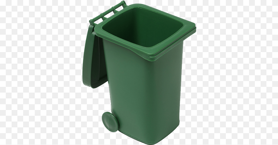 Plastic Desk Trash Bin In Green Open Trash Can, Tin, Trash Can, Hot Tub, Tub Png Image