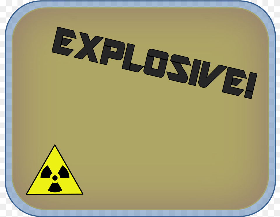 Plastic Explosive Nuclear Warning Sign, Triangle Png Image