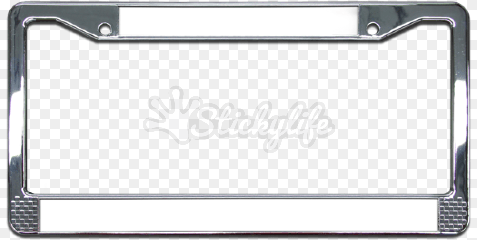 Plastic License Plate Frame With Chrome Finish, Computer, Electronics, Laptop, Pc Free Png