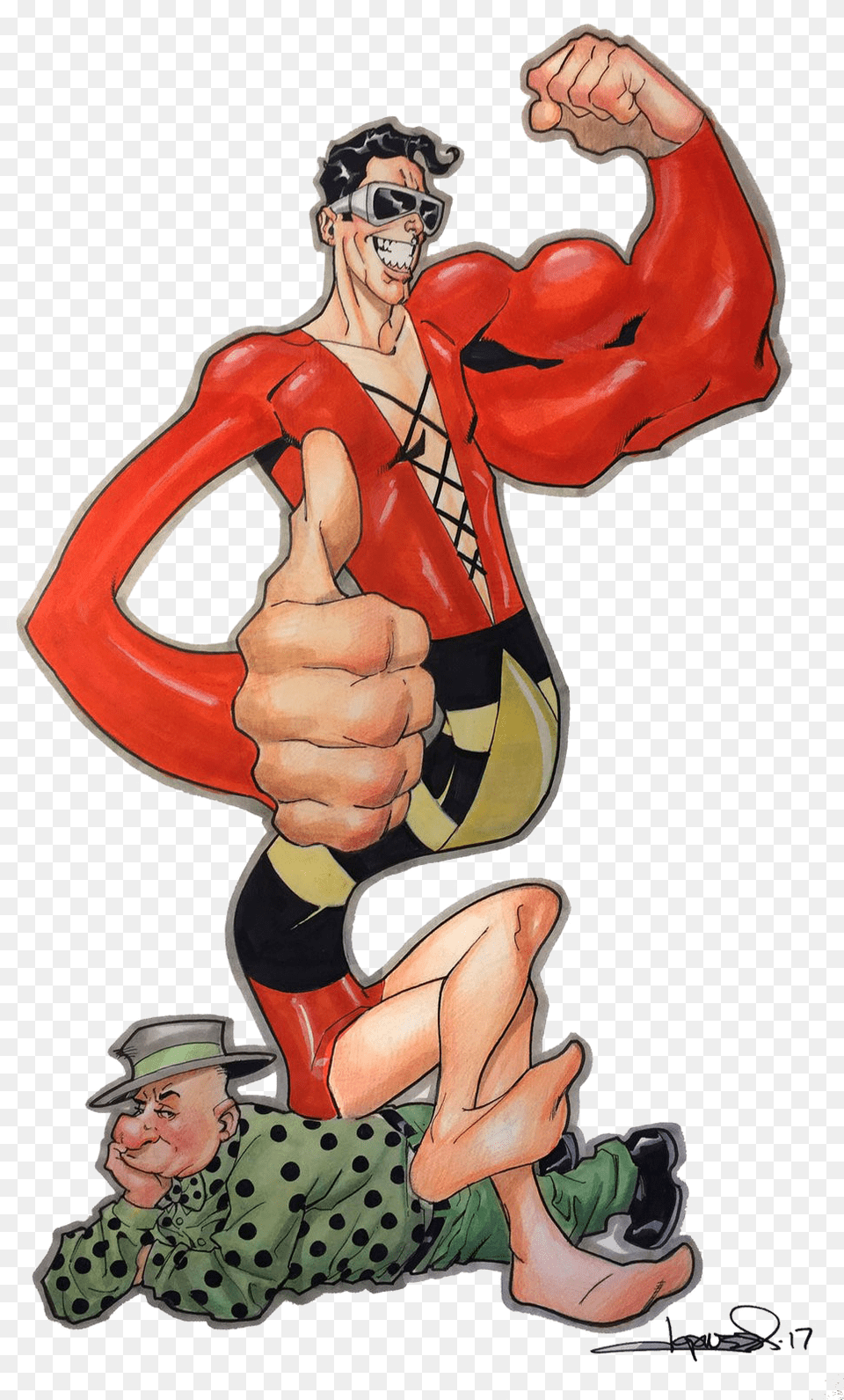 Plastic Man Pic Plastic Man Woozy Winks, Finger, Body Part, Person, Hand Free Png