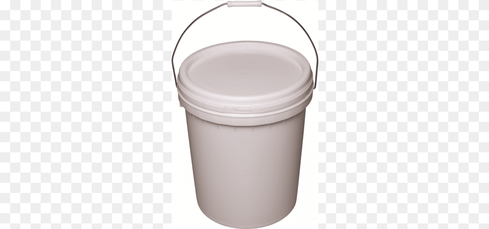 Plastic Pail With Lid White 5 Litres, Bucket, Bottle, Shaker Png