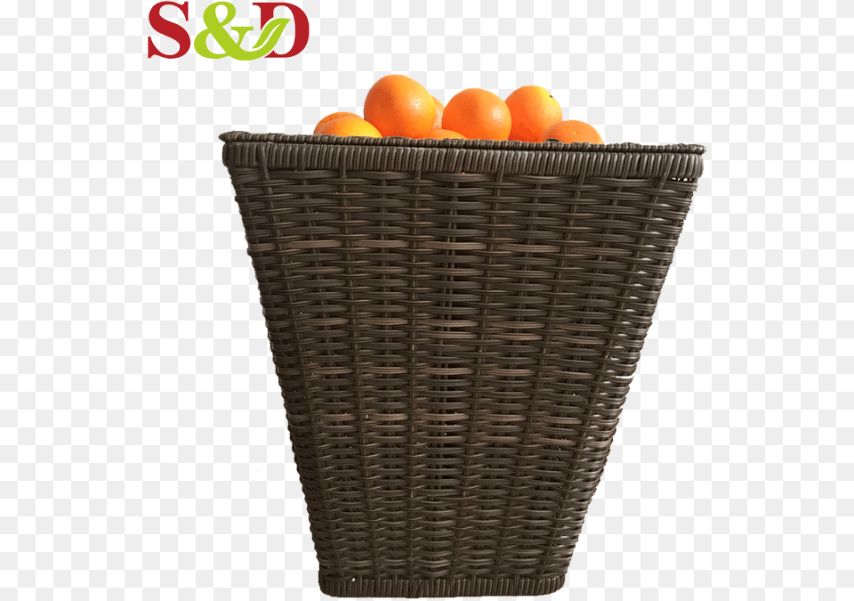 Plastic Rattan Hand Woven Vegetable Storage Fruit Shop Tangerine, Basket, Citrus Fruit, Food, Plant Free Transparent Png