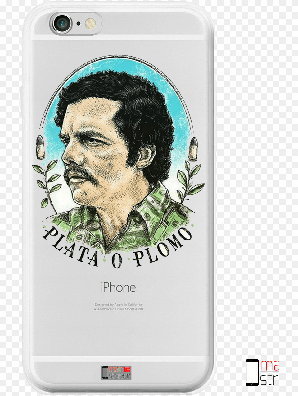 Plata O Pomo Pablo Escobar Dessin, Electronics, Mobile Phone, Phone, Adult Free Png