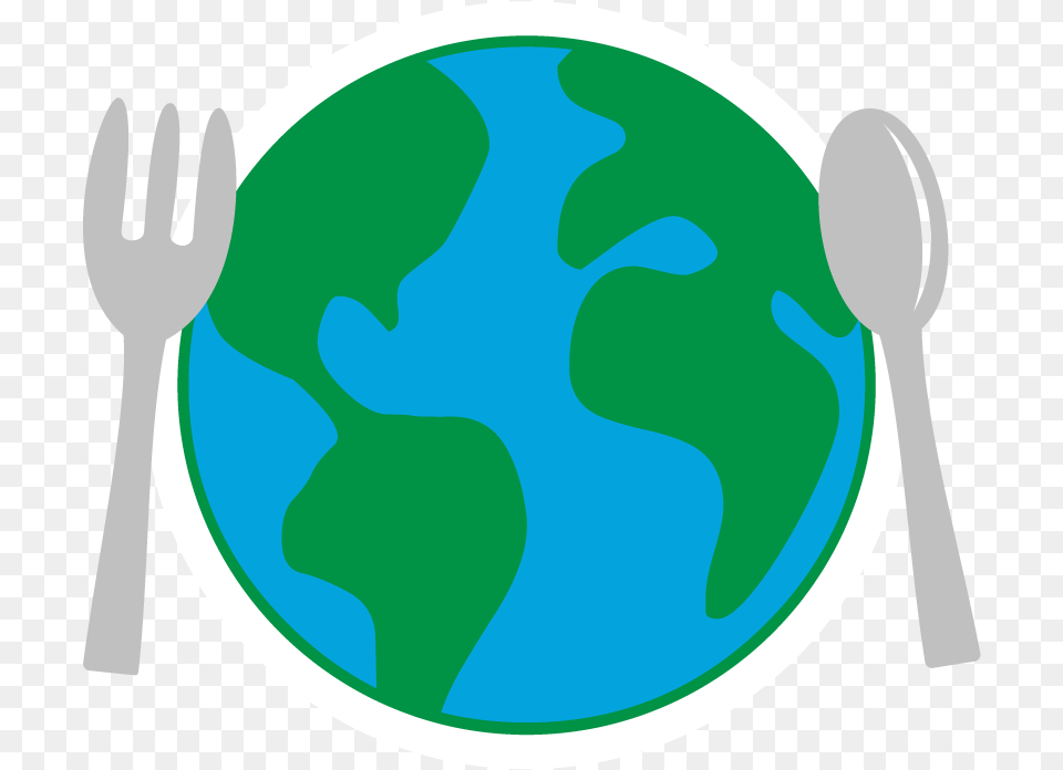Plate And Planet, Cutlery, Fork, Astronomy, Outer Space Free Png Download