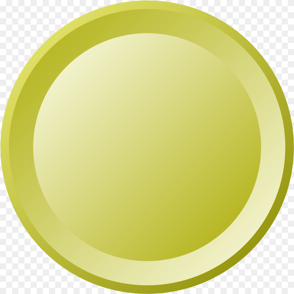 Plate Circle, Green, Gold Free Transparent Png