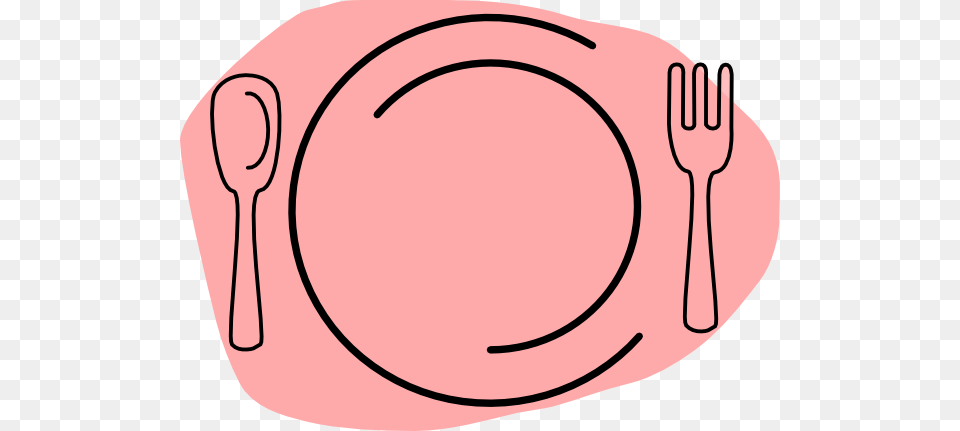 Plate Clipart Lunch, Cutlery, Fork, Spoon Png Image