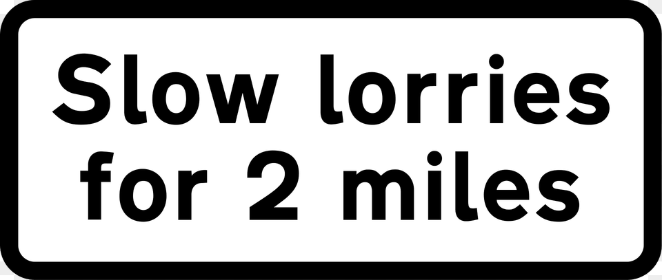 Plate For Quotslow Moving Vehiclesquot To Show Distance Over Which Slow Lorries Extends Clipart, Text, Symbol, Number Free Png Download