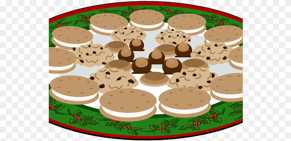 Plate Of Cookies Clipart Cookie, Food, Meal, Sweets, Chess Png Image