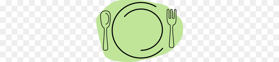 Plate Of Food Clipart, Cutlery, Fork, Spoon Png Image