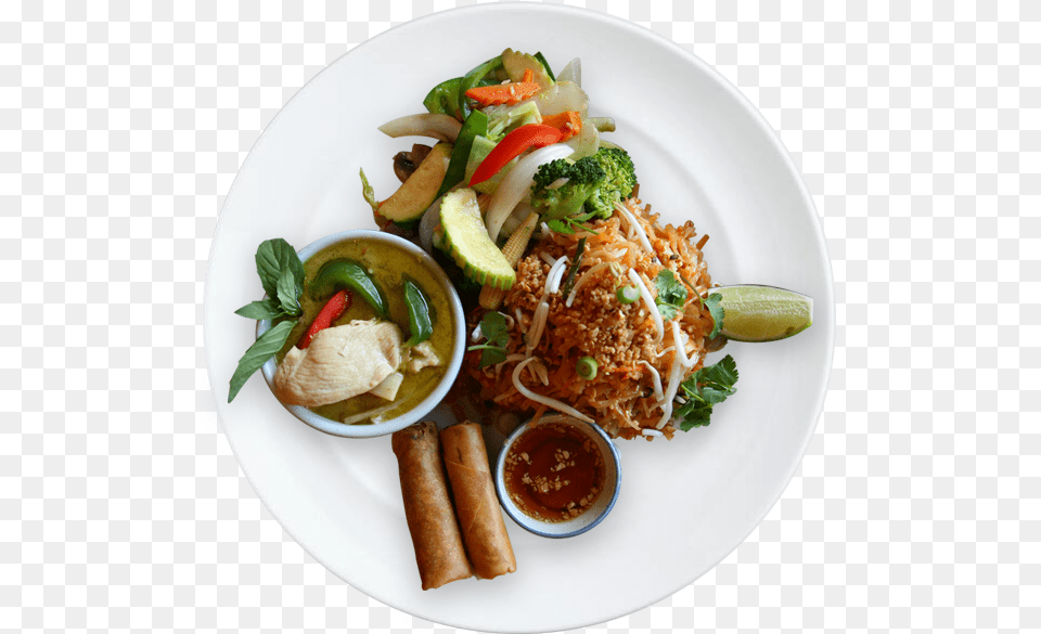 Plate Of Food Mee Siam, Food Presentation, Lunch, Meal, Dish Png