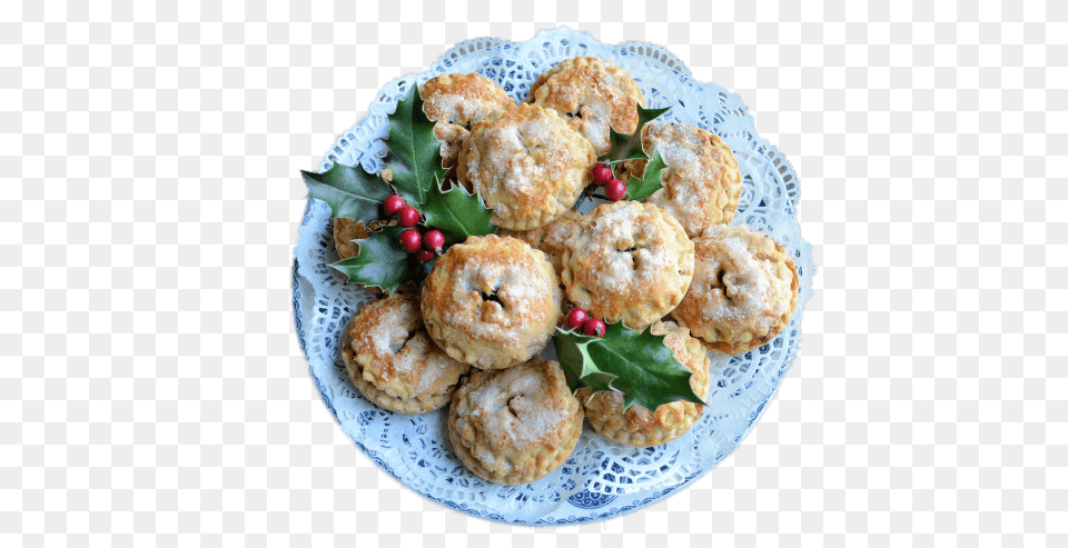 Plate Of Mince Pies For Christmas, Food, Food Presentation, Meal, Dining Table Free Png Download