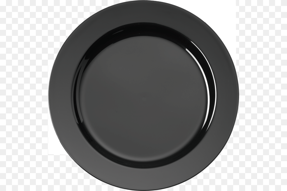 Plate Round Ps 228mm Black Circle, Dish, Food, Meal, Platter Free Png