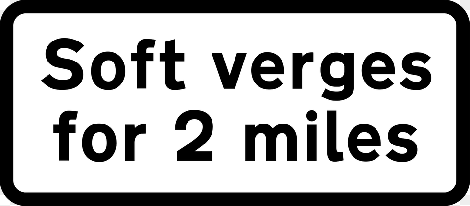 Plate Used With Quotsoft Vergesquot For Distance Shown Clipart, Text, Symbol, Number Free Png Download