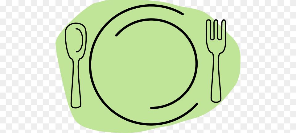 Plate With Food Clipart A Plate Of Assorted Vegetables And Fresh, Cutlery, Fork, Spoon Free Png Download