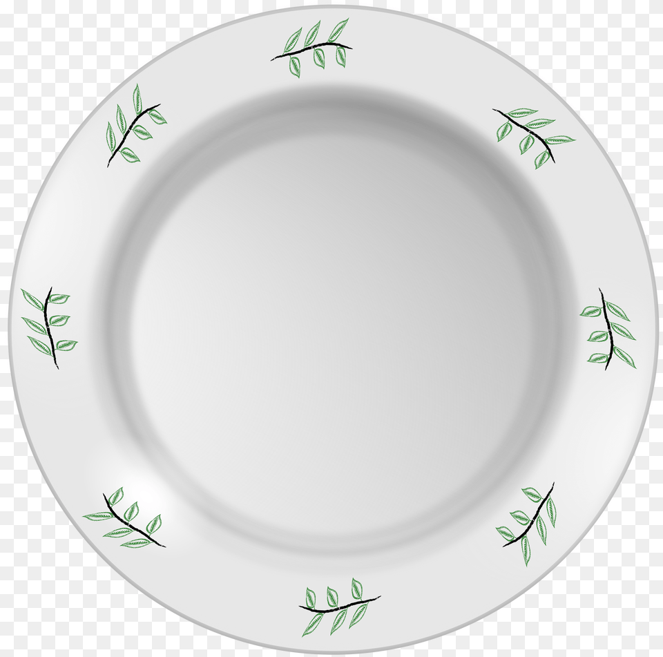 Plate With Leaf Pattern Clip Arts Plato, Art, Dish, Food, Meal Png