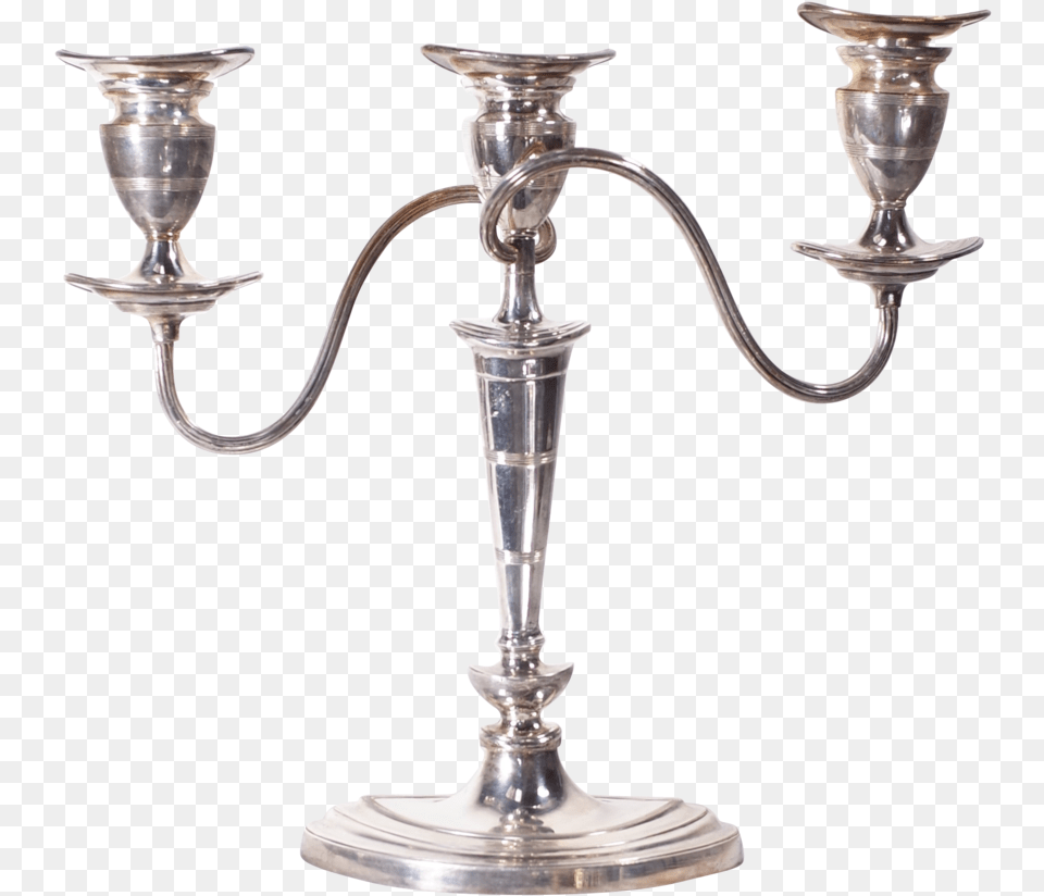 Plated Three Branch Candelabra Antique, Candle, Lamp, Candlestick Free Png Download