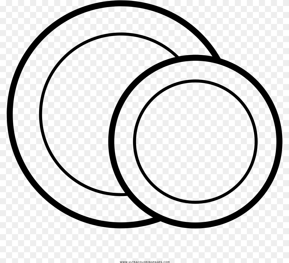 Plates Coloring, Gray Free Transparent Png