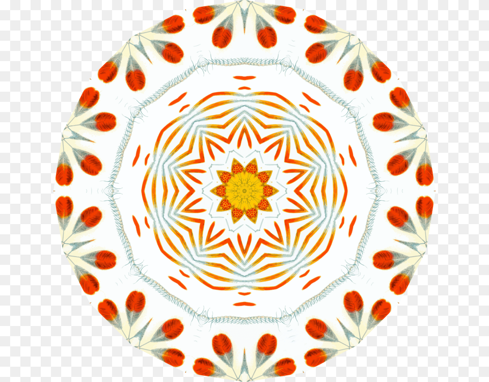 Plateservewaresymmetry Rangoli Circle Design Vector, Meal, Art, Dish, Pottery Free Png Download