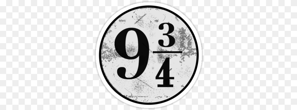 Platform 9 34 By Emmabunclark Harry Potter Peron 9 3 4 Logo, Number, Symbol, Text, Disk Free Transparent Png