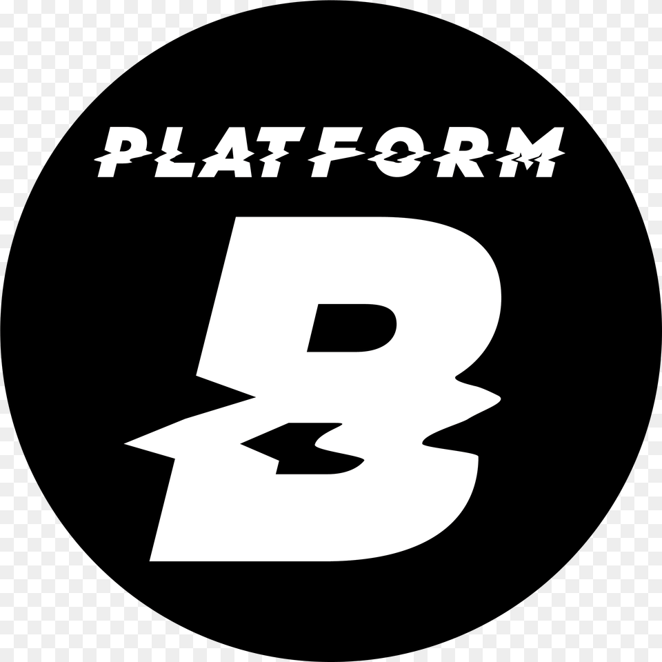 Platform B Round Logo Audioactive Circle, Symbol, Text, Number, Stencil Free Png Download