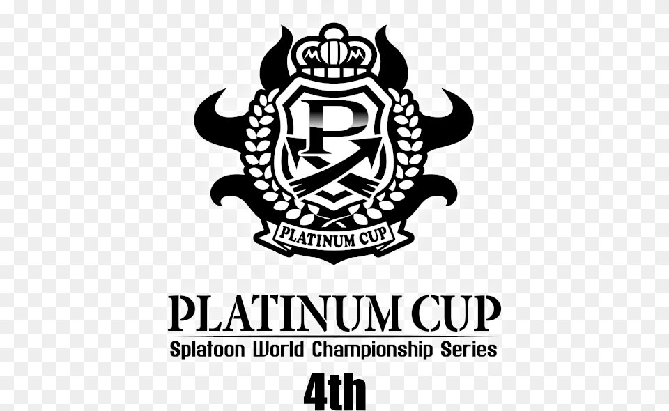 Platinum Cup 4th Splatoon 2 Platinum Cup, Emblem, Logo, Symbol Free Png