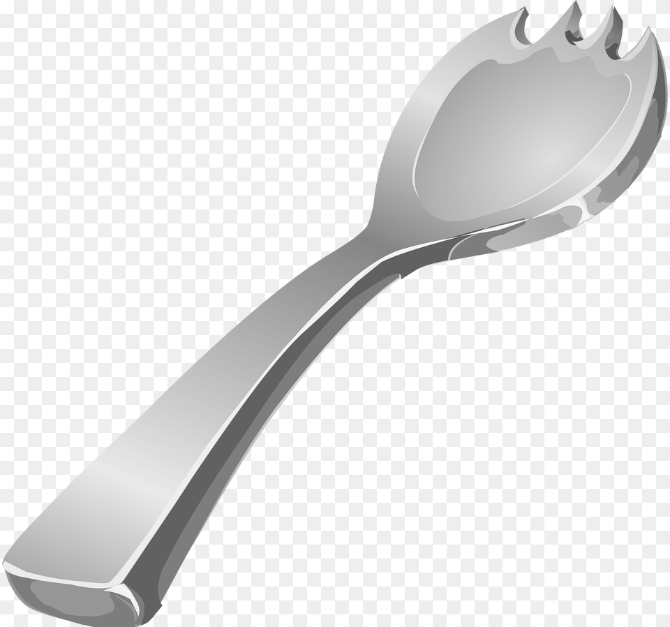 Platinum Spork Clipart, Cutlery, Fork, Spoon, Smoke Pipe Png