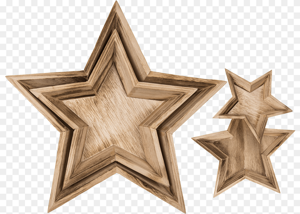 Platos De Madera En Estrella, Star Symbol, Symbol, Wood, Cross Png
