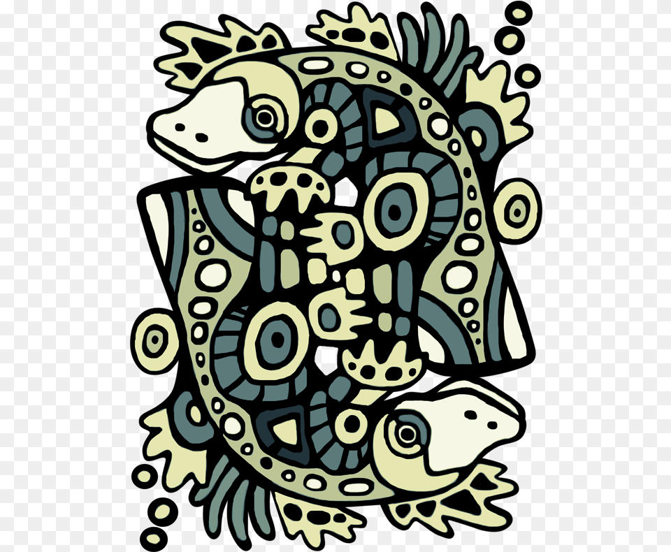 Platypus Abstract Art, Doodle, Drawing, Pattern, Paisley Png Image