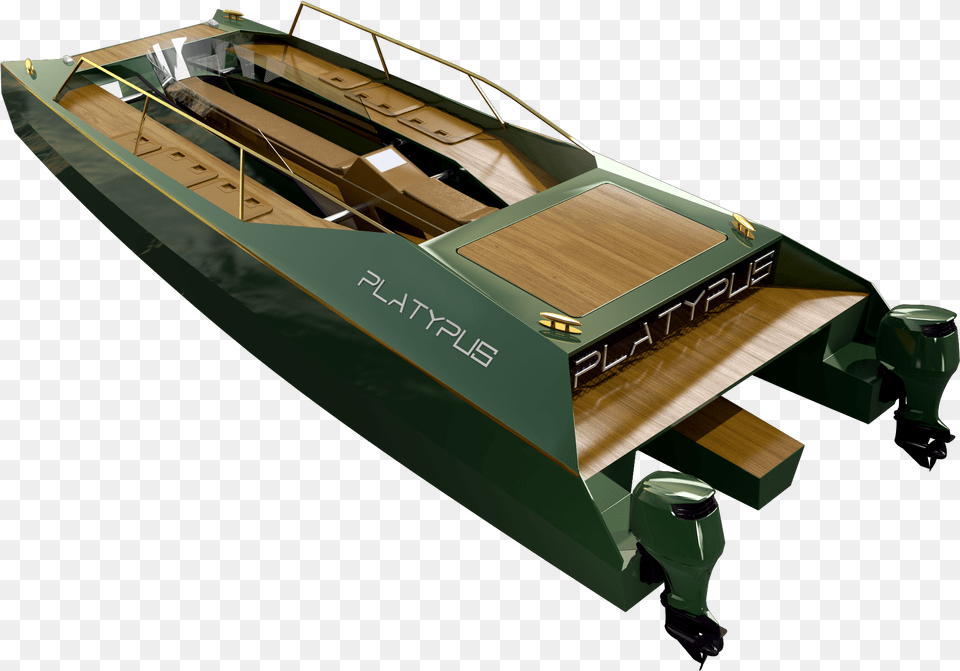Platypus Craft Vert Craft Vert, Transportation, Vehicle, Yacht, Boat Free Png Download
