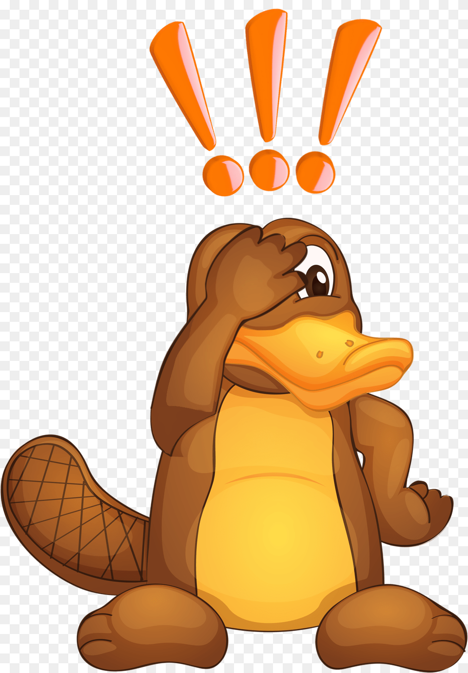 Platypus Exclamation Duck Billed Platypus Cartoon, Baby, Person, Animal Png