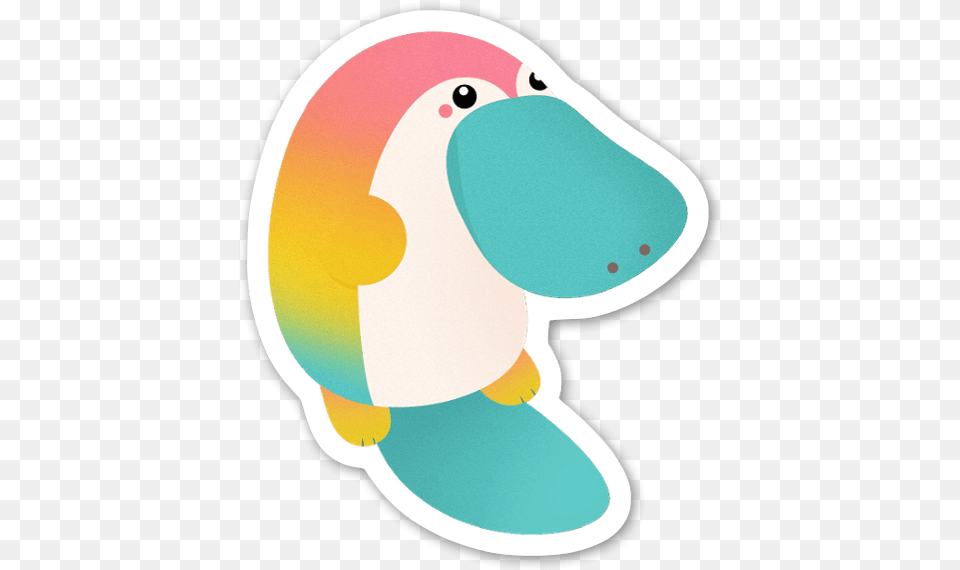 Platypus Stickerapp Cartoon, Animal Png Image