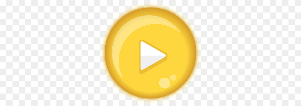 Play Gold, Disk, Triangle Free Transparent Png