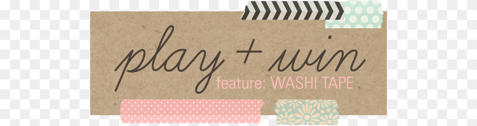 Play And Win Featured Product Washi Tape By Sahlin, Text Png